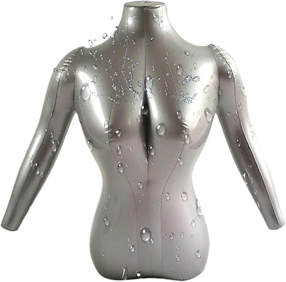 Inflatable Female Mannequin Lightweight Women Model Form Dress Display | Blow Up Life Size Inflatable Model for Women Halloween Window Display Store Jewelry Counter Shirt Dress Jacket Clothing Par
