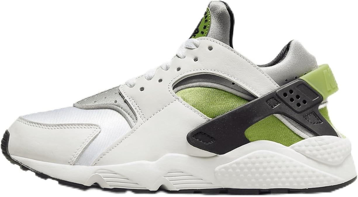 Nike Air Huarache Women's Shoes (DH4439-114, White/Wolf Grey/Chlorophyll/Black) Size 5.5