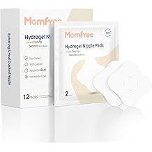 Hydrogel Soothing Gel Pads for Breastfeeding: Breast Pads Reusable for Instant Pain Relief | Provides Cooling Effect | Healing Nipples - 12Packs(24 Count)