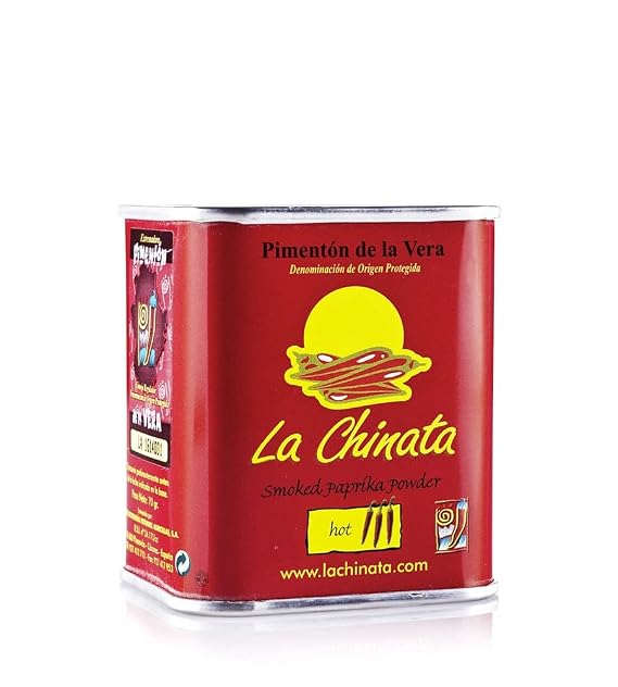 La Chinata. Hot Smoked Paprika Powder. 70g (2.47oz) tin.