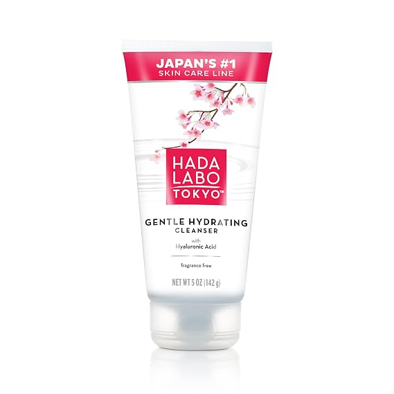 Hada Labo Tokyo Gentle Hydrating Foaming Facial Cleanser, Fragrance-Free Sensitive Skin Face Wash with Hyaluronic Acid and Conditioning Agents Soften Skin, Locks In Moisture, 5.0 oz Each (Pack of 3)