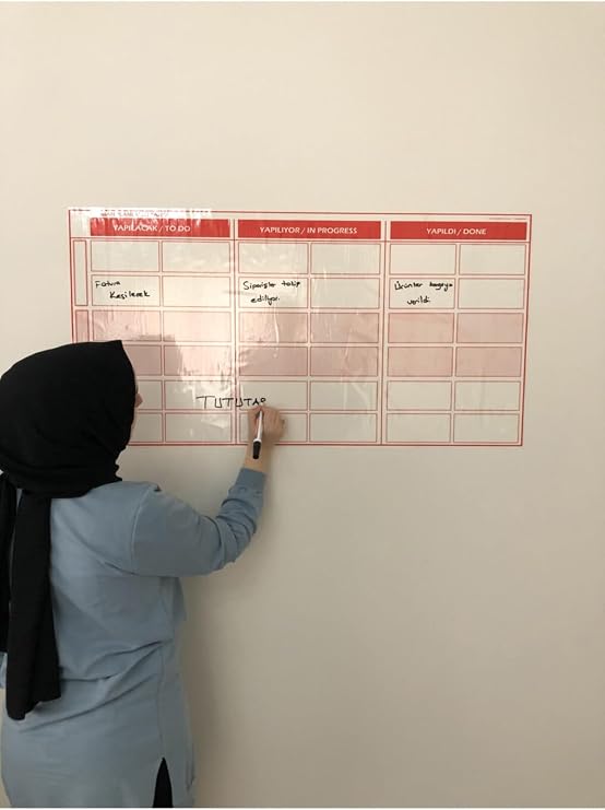 Kanban Planlayıcı Takvim 100x52 cm