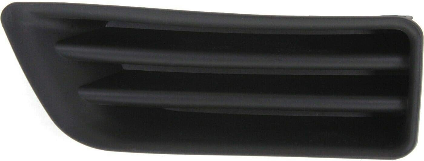DAT AUTO PARTS Front Right Passenger Side Fog Light Hole Insert Bumper Cover Grille Trim Molding Replacement For 2006 2007 Honda Accord Sedan and Hybrid Black Textured Plastic HO1039107 71103SDAA00