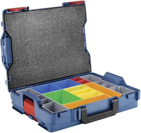 Bosch Professional L-BOXX Carrying Case system (load-bearing capacity up to 100 kg) + 12-part inset box set for L-BOXX