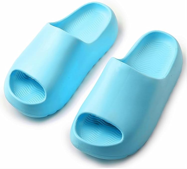 Cloud Slides for Kids,Soft EVA Boys Girls Slippers Bathroom Sandals,Toddler Home House Open Toe Comfy Thick Shower Summer Sole Pool Beach Slippers