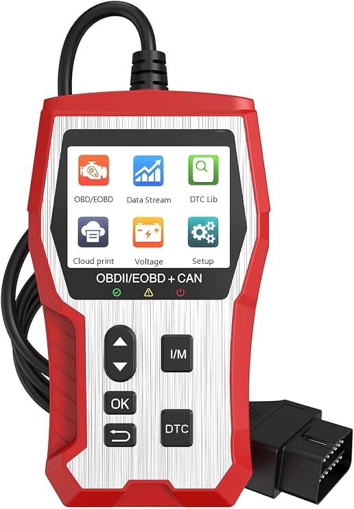 Professional OBD2 Scanning Diagnostic Tool, Enhanced Check Engine Reader, Automotive OBDII/EOBD Fault Code Scanner for All Post-1996 Vehicles