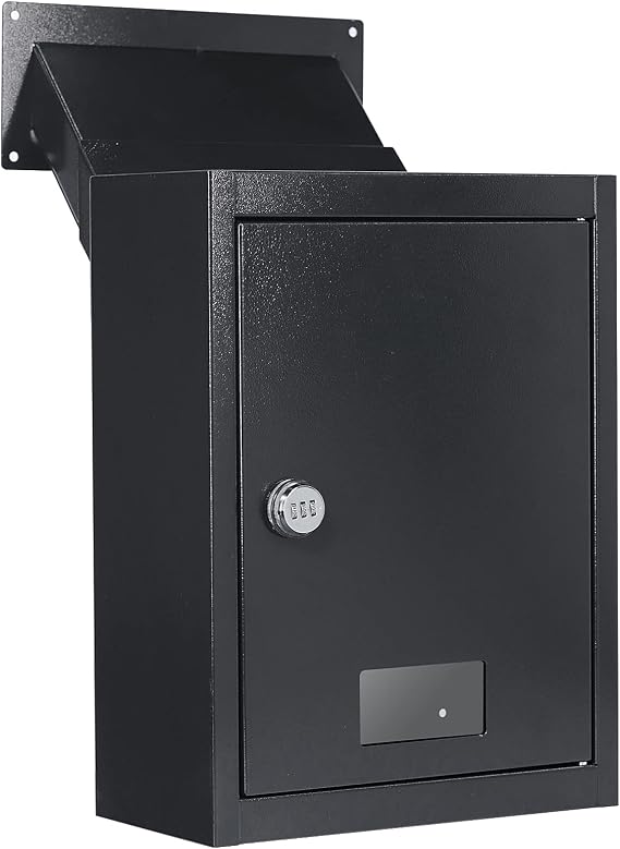 Through The Wall Drop Box Deposit Safe, 16.5" x 12.5" x 6"