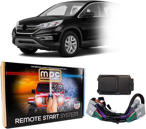 MPC Remote Start Kit Compatible with Honda CR-V 2015-2016 || Plug and Play || Push Lock 3X to Start || Push to Start Only || USA Tech Support
