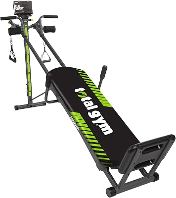 Total Gym Summit Adjustable Home Fitness 70 Exercise Workout System w Wing Attachment, Squat Stand, Dip Bars, and Leg Pull Accessory, 300 Lb Capacity