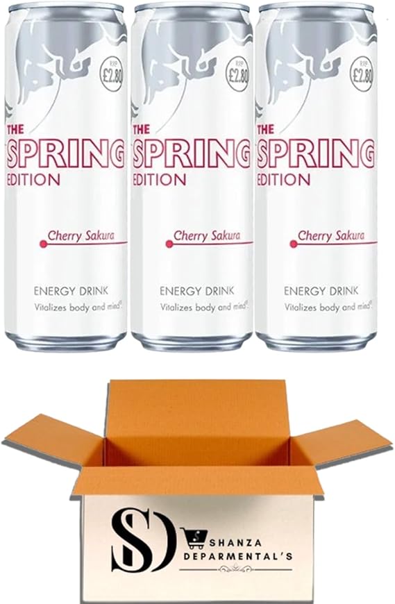 Spring Edition Cherry Sakura 473 ml Cans – Limited Seasonal Energy Drink (Pack of 3)