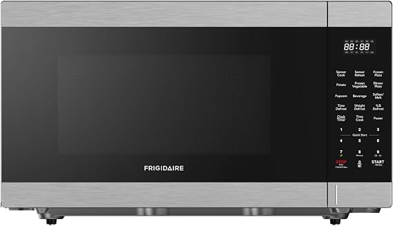 FRIGIDAIRE 2.2 Cu. Ft. Stainless Steel Microwave Oven, Multi Function, Programmable, 1,200 Watts