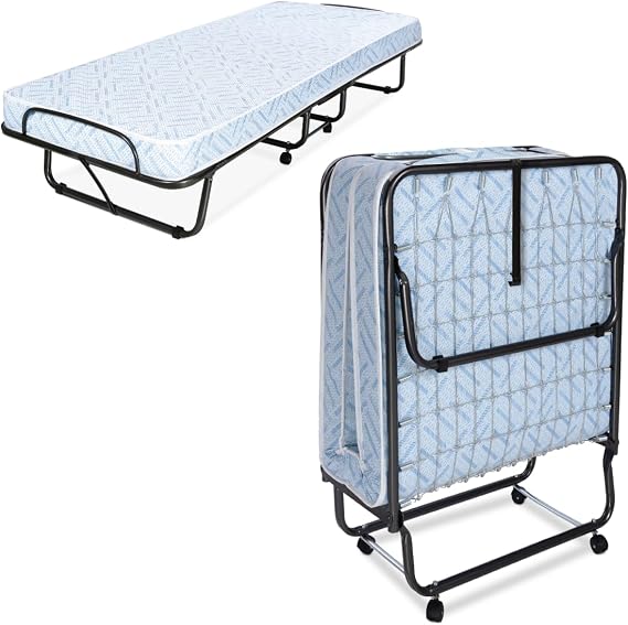 Milliard Lightweight Folding Cot with Mattress 31"x74" (not Intended for Heavy Duty use)