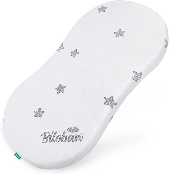 Bassinet Mattress Pad 18" x 30" x 0.8" Compatible with Halo Bassinest Swivel, Flex, Glide, Premiere & Luxe Series Sleeper, Waterproof Breathable Soft Baby Foam with Removable Zippered Cover