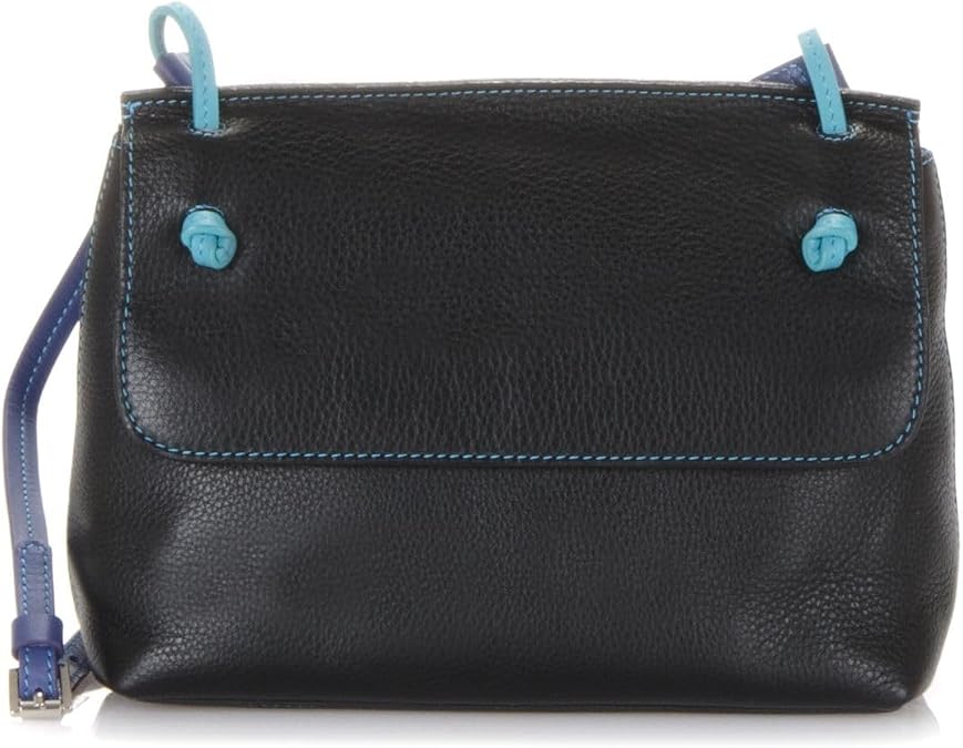 mywalit Rio Flapover Handbag - Leather, Adjustable Strap, Slip Pockets, Zip Pocket, Fits a Kindle