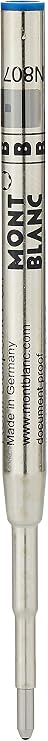 Montblanc Ballpoint Pen Refills (B) Royal Blue 124491 Refill Cartridges with a Broad Tip for Montblanc Ball Pens 2 x Blue Ballpoint Refills