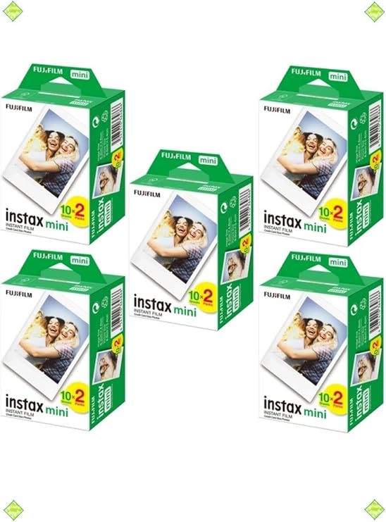 Fujifilm Instax Mini 12 11 10 Uyumlu Film 5'Li Set 100 Poz