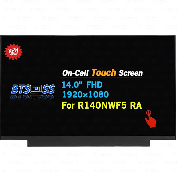 BTSEISS LCD Replacement for Lenovo ThinkPad T490 T490s T495 T495s FRU 01YN150 01YN151 01YN152 Display Screen 14.0" FHD 1920x1080 40 Pins (for Touch Version)