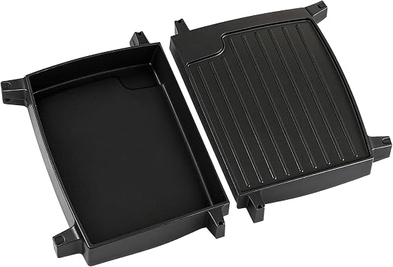 Cast Iron Grill Plate Reversible for Enders Urban, Explorer, Urban Pro, Explorer Pro, Cast Iron Grill Plate Accessory, 32 x 24 cm, 2 PCS