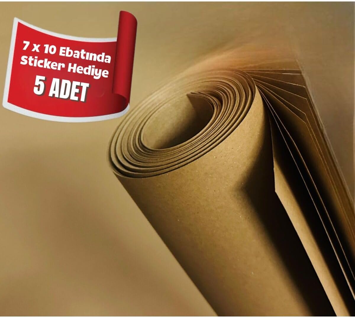 1. Kalite Kraft Kağıt Ambalaj – Hediye Çeyiz & Paketleme Kağıdı 100x150 cm 5’li Saman Kağıt