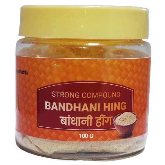 Generic Strong Bandhani Hing Powder - 100g Pure & Natural with Strong Aroma - Elevate Your Indian Cuisine Today