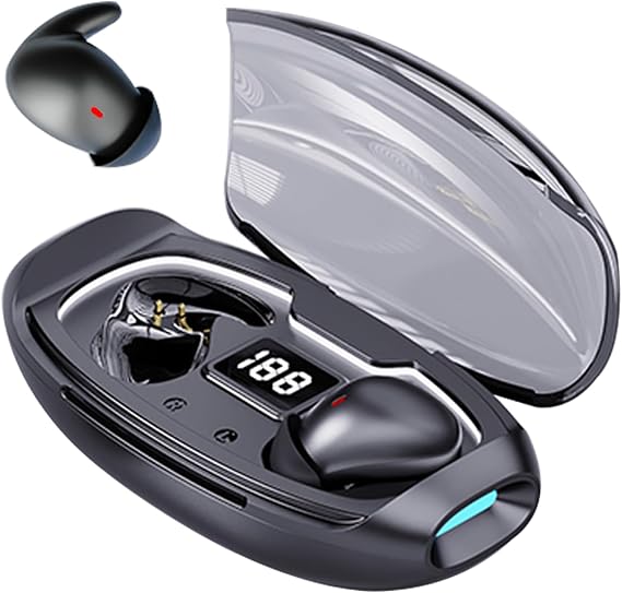 ANC Noise Cancelling Sleep Earbuds Ear Buds Sleeping Earphones Headphones for Side Sleepers, Wireless Bluetooth Comfortable Invisible Mini Small Tiny Hidden Discreet Earbuds for Small Ear Canals Work