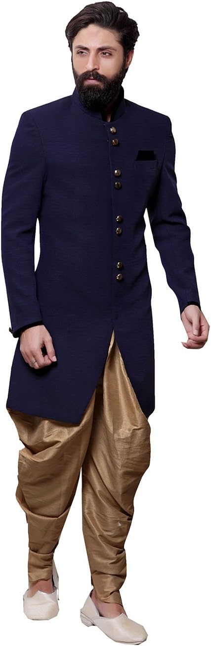 Readymade Indian Wedding Sherwani Set for Men Marriage Party wear Outfit Ethnic Traditional Dress