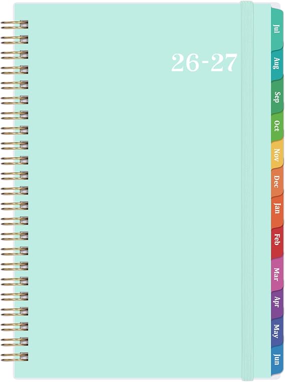 2026-2027 Academic Planner - Jul 2026-Jun 2027 Weekly & Monthly with Tabs