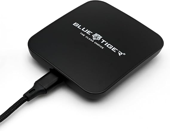 Blue Tiger TigerConnect Wireless iOS|Apple CarPlay & Android Auto Adapter Converts Wired to Wireless CarPlay Plug & Play Stable and Fast Connection for Cars & Trucks