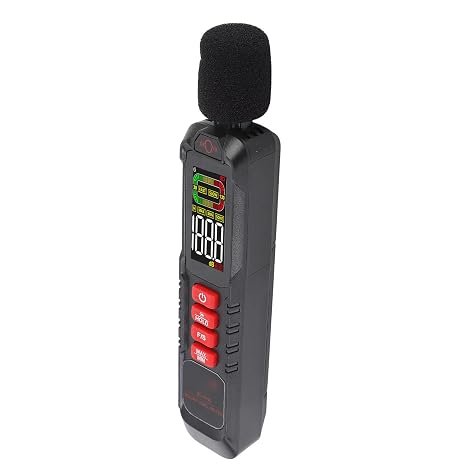 Decibel Meter, Digital Sound Level Meter, ABS, 30-130dB Range, Ideal for Home, Factory Use
