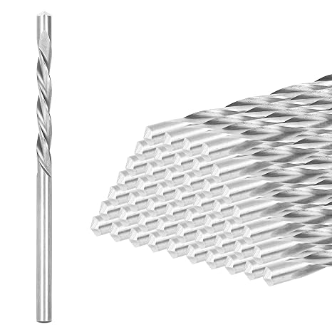 Upgrade 50 Pcs Drywall Bit, 1/8 Inch Drywall Drill Bit for Wood, Drywall Cutting Bit, Drywall Guide Point Cutting Bits, Drywall Router Bits for Use with Spiral Saw