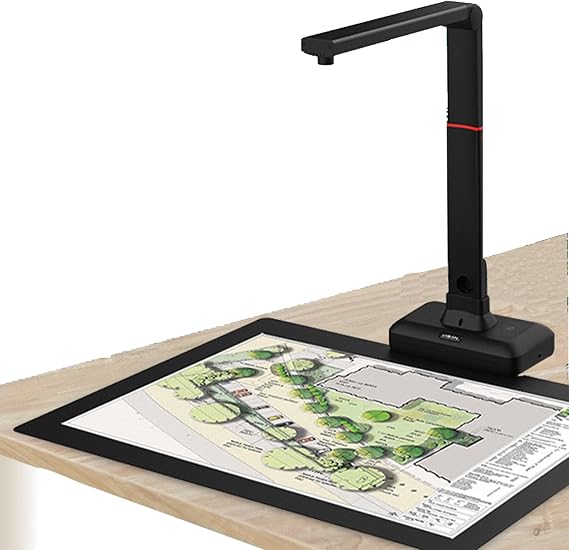 A2 Overhead Scanner, Document Scanner for A2 Size Large Format documents and Books.Book Double Page Smoothing and Segmentation Automatic scanning