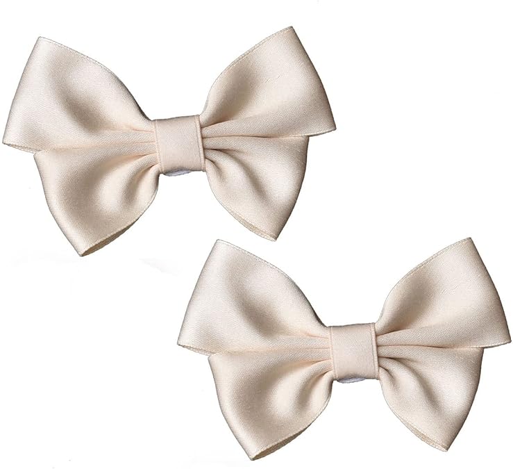 Fodattm 2PCS Handmade Bow Knot Shoe Buckle Clips Wedding Decoration Charms DIY Crafts Findings Accessories