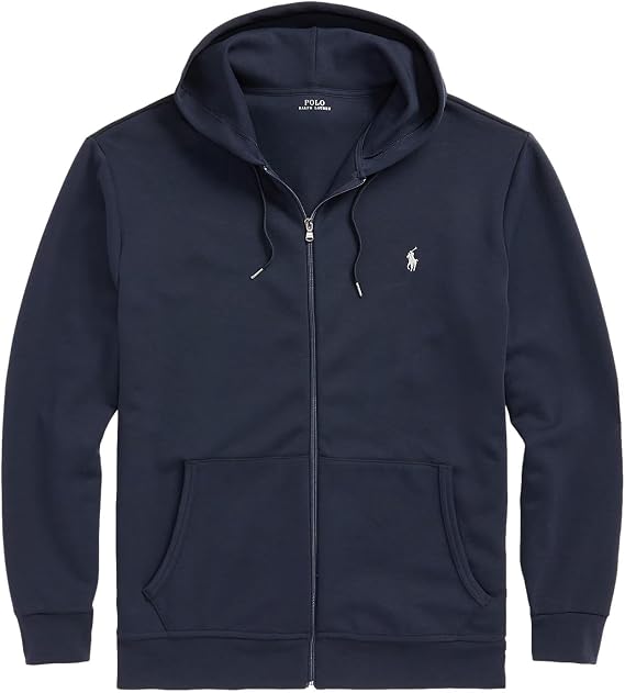 POLO RALPH LAUREN Big&Tall Double Kint Full Zip-Front Hoody Sweatshirt