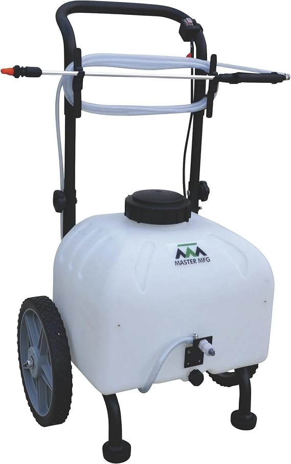 Master Mfg Revolt Lithium-Ion Series 9 Gallon Pull & Tow Sprayer-1.0GPM, 50" Swath