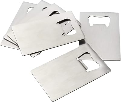 Anbers Stainless Steel Credit Card Size Opener, 6 Packs Bottle Opener