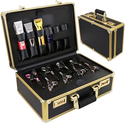 Professional Barber Supplies Case, Portable Travel Carrying Case for Hair Stylist & Pet Groomer, Multi-Space Design, Sturdy, Large-Capacity Mobile Stations