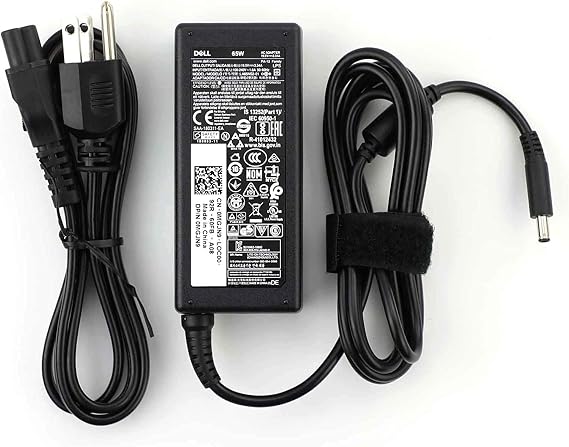 Dell Inspiron Laptop Charger Genuine 65W watt 4.5mm tip AC Power Adapter for Inspiron 13 14 15 3000 5000 7000 Series 5558 5755 3147 7348-2in1 5555 5559 0G6j41 0MGJN with Power Cord