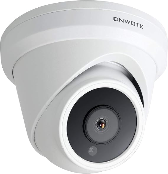 ONWOTE 4K 8MP 134 PoE IP Security Camera, Capture Video Audio, Dome White