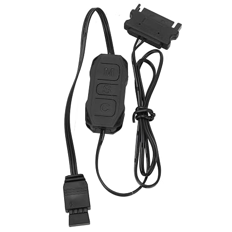 ARGB Controller, RGB Controller PC Hub Fan Controller ARGB Controller Kit for PC Case Fans Power Supply Light Stripe Remote Computer Fans Hub