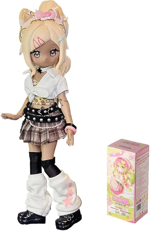Aven Rabbit Electronic Pets Series 1/12 BJD Blind Box Action Figures Mystery Box Cute Random Toys Birthday Gift Christmas Collectible Toy for Desktop Ornaments, 1PC