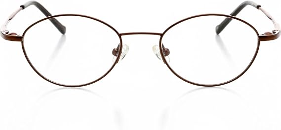 Optical Eyewear - Oval Shape, Metal Full Rim Frame - for Women or Men Prescription Eyeglasses RX