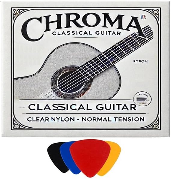 Chroma Classic Guitar String Set with 4 Pence Gifts