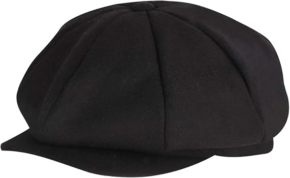 Classic 8 Panel Wool Tweed Newsboy Gatsby Ivy Cap Golf Cabbie Driving Hat
