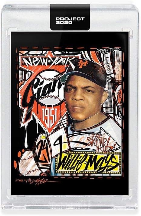 Topps Project 2020 Baseball Card #61 1952 Willie Mays by King Saladeen - Only 5,459 made!