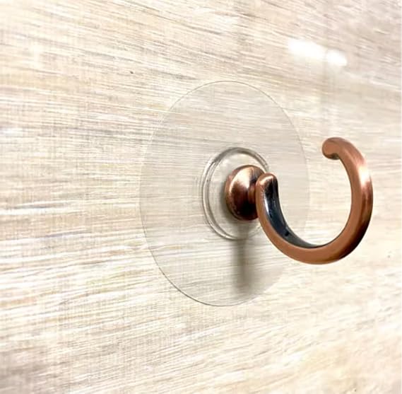 Adjustable Self Adhesive Curtain Tieback, Non-Trace Stick Metal Wall Hook Organizer Storage Holder, Cute Window Curtain Hook, No Drill Tieback Buckle Curtain Holdbacks, 2 Pack (Antique Copper)
