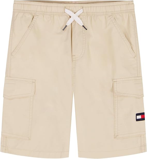 Tommy Hilfiger Boys' Pull-on Cargo Short, Drawstring Closure