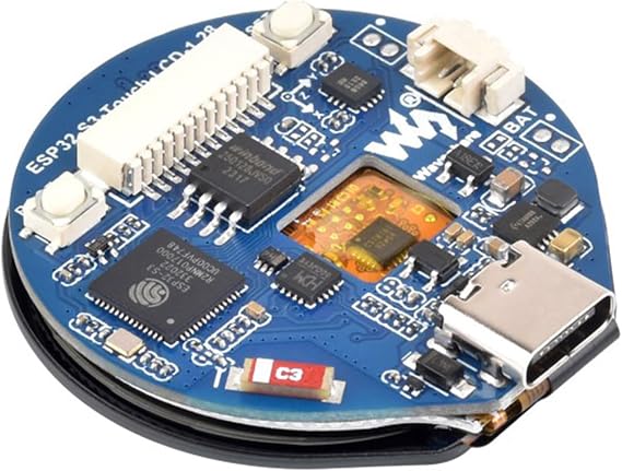 ESP32-S3 Development Board 1.28 inch Capacitive Touch Screen Circular LCD Screen Dual-Core Processor