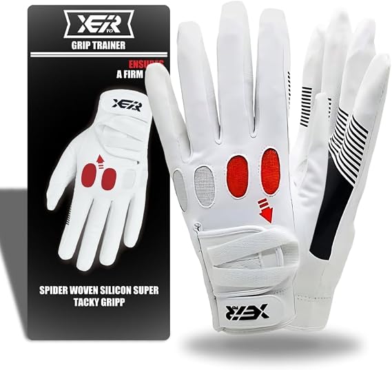 Golf Grip Trainer Glove | Beginner-Friendly Golf Swing Training Aid for Proper Fundamentals | Guide Markings for Right Grip, Position, and Swing | Eliminate Slice & Hook