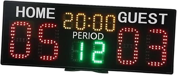 Electronic Scoreboard Tabletop Digital Score Board LED Scoreboard Tennis Score Keeper for Football Baseball Table Tennis Sports