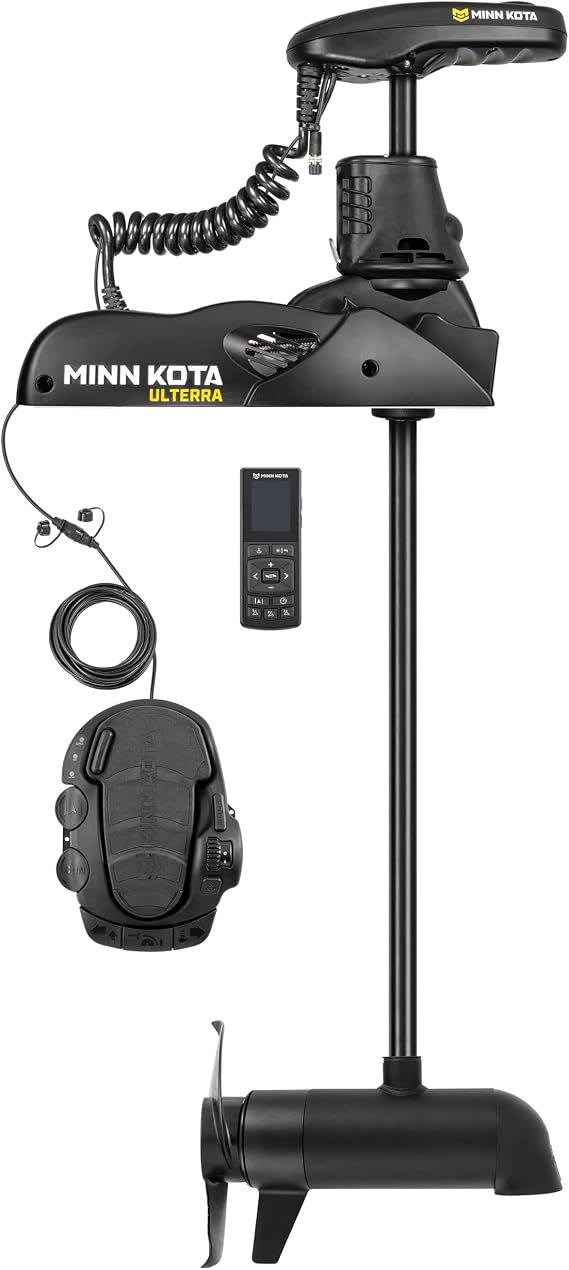 Minn Kota Ulterra Bow-Mount Electric Trolling Motor with Dual Spectrum CHIRP Sonar 80 Lb. Thrust, 45 In. Shaft, Freshwater
